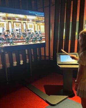 Samantha Brown Instagram - The AmaMagna arrived in Vienna at 8am for a 24 hour stay, plenty of time to take in the city thru one of @amawaterways many tours and/or explore on your own. 

We wanted to show our family some of the places from our Vienna episode. 

Austrian National Library one of the most beautiful libraries in the world. It’s antique books from 1501 to 1850 are arranged not chronologically but by size.  Big books on the bottom. @nationalbibliothek 

Tafelspitz at Plachutta. A truly unique meal and a classic dish to enjoy while in Vienna- Boiled beef (is a lot better than it sounds) in copper pots, melt in your mouth delicious 

House of Music- a chance to conduct the Vienna Philharmonic! This is the one my kids wanted to return to. 

Coffee and Cake 
We were all running low on energy and too far from the Granny cafe from our episode. We refueled at  Cafe Schwarzenberg, a Vienna favorite.  Lovely staff and phenomenal classic cakes. 

#sponsored  #vienna #rivercruising