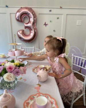 Samantha Droke Instagram - This is THREE 🦋

My favorite party to decorate thus far! 🥰 I always say it will be small and then I can’t stop. 🫣 She LOVED it! 💗

#butterflyparty #teaparty #3yearsold #birthdaypartyideasforkids #momlife #happybirthday