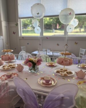 Samantha Droke Instagram - This is THREE 🦋

My favorite party to decorate thus far! 🥰 I always say it will be small and then I can’t stop. 🫣 She LOVED it! 💗

#butterflyparty #teaparty #3yearsold #birthdaypartyideasforkids #momlife #happybirthday