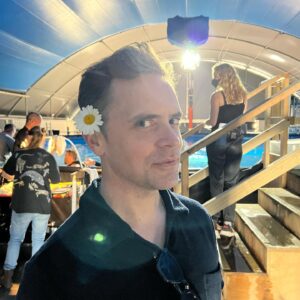 Samba Schutte Instagram - Today’s Crew Shoutout: the genius @dvidjenkins aka our father and creator🏴‍☠️ What to say about the man who gave us this epic show, redefined the pirate genre, broke records, made history and created a classic for all times☠️ It was such a joy watching him get excited for every little aspect of his show coming to life, while looking cool all along⚔️ I love you brother and I’m eternally grateful🫡❤️ 
#OurFlagMeansDeath #ofmd #ofmdseason2 #bts