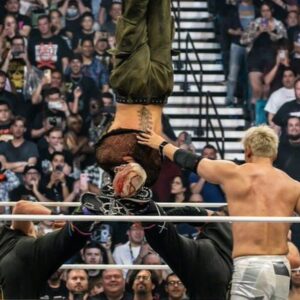Samuel Ratsch Instagram - That awkward moment when the nose doctor clears you and says be careful since the nose isn’t fully recovered …..but you get super kicked in the face with shoes that have thumbtacks glued to the bottom of them while being hung upside down. 🪦