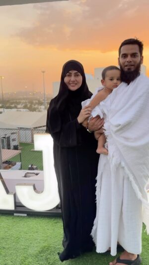 Sana Khan Instagram - Our Little Hajji 2024 ♥️

YA RAB! 
MUJHE BHI NAMAZ QAAIM KARNE WAALA BANA DEEJIYE OR MERI AULAAD ME SE BHI (AESE LOG PAIDA FARMAAIYE JO NAMAAZ QAAIM KARE) AE HAMAARE PARWARDIGAAR! 

OR MERI DUA QUBOOL FARMA LEEJIYE.
HAMARE PARWARDIGAAR US DIN MERI BHI MAGFIRAT FARMAAIYE MERE WAALIDAIN KI BHI OR UN SAB KI BHI JO EEMAAN RAKHTE HAI” 

(SURATUL IBRAHIM....PARA NUMBER 13)
Ayat 40 & 41 

Beautiful Voice Of Qari AbdulAziz Falahi 🤲🏻

Jazakallah khair @alkhalidtours for getting my little TJ’s visa sorted literally last minute and also for the beautiful arrangements for all your hajji’s.
Alhamdullilah it was such a beautiful experience again with you & your team.

#sanakhan #anassaiyad #saiyadtariqjamil #alhamdulillah #allahummabarik #hajj2024