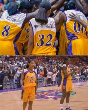 Sanaa Lathan Instagram - @gpbmadeit took me to an #LaSparks game 🥰 #Repost @espnw Sanaa Lathan, AKA Monica Wright-McCall, is back watching her former team. A “Love & Basketball” reunion for the Sparks 💜

(🎥 @wnba