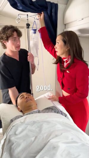 Sandra Kwon Instagram - Flight attendants call this the ‘flight of miracles’ 😂🥲 #cabincrewlife #exaggeratedtruestory