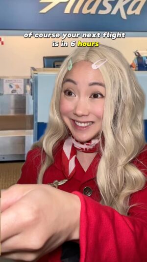 Sandra Kwon Instagram - Can u imagine if???😱😱😱 #nightmares #burnttoasttheory #cabincrewlife #alaskaair