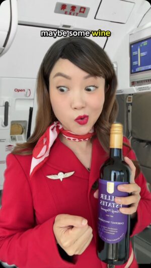 Sandra Kwon Instagram - When a flight attendant meets a flight attendant 😬