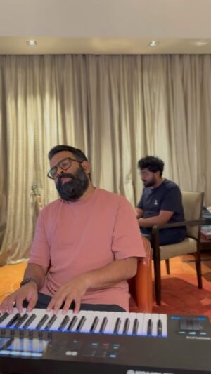 Santhosh Narayanan Instagram - Happy birthday dear Karthik Subbaraj. I am far away from you but here is a little something for you 🎁🎁. Forever your admirer 🤗🤗. #Mogathirai @ksubbaraj