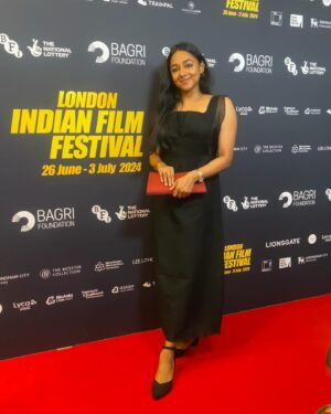 Santhy Balachandran Instagram - A little shout out and a whole lot of love to @alexanderkaleekal for making me this beautiful dress I wore to the opening night of LIFF, and the delicate overlay I wore to our second screening. The dress had a simple and elegant cut that is surprisingly hard to get right, with lovely sheer panels along the sleeves and the sides that added a special something to the fit. The organza overlay had a sculptural quality to it and was like a life-sized origami puzzle that took me two days to figure out. I guess one has to earn the right to wear an original @kaleekal 🤓 I paired it with a basic crop top and black trousers from Uniqlo.

Alan was the costume designer of Ennennum, and wearing his designs to the festival felt like a full circle moment. Thank you for making me clothes that felt like me while still pushing me out of my comfort zone, Alan 😊

#kaleekal #ennennum #liff
