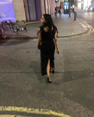 Santhy Balachandran Instagram - A little shout out and a whole lot of love to @alexanderkaleekal for making me this beautiful dress I wore to the opening night of LIFF, and the delicate overlay I wore to our second screening. The dress had a simple and elegant cut that is surprisingly hard to get right, with lovely sheer panels along the sleeves and the sides that added a special something to the fit. The organza overlay had a sculptural quality to it and was like a life-sized origami puzzle that took me two days to figure out. I guess one has to earn the right to wear an original @kaleekal 🤓 I paired it with a basic crop top and black trousers from Uniqlo.

Alan was the costume designer of Ennennum, and wearing his designs to the festival felt like a full circle moment. Thank you for making me clothes that felt like me while still pushing me out of my comfort zone, Alan 😊

#kaleekal #ennennum #liff