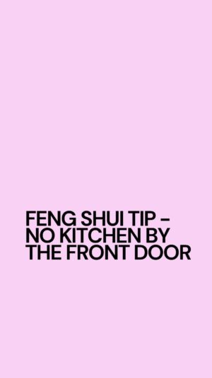 Sara Jane Ho Instagram - In feng shui, a kitchen should never be placed by the front door because every time someone comes in and out of that house it means good qi from cooking will leak out and negative qi from outside will come in. A kitchen represents nourishment and prosperity. Cook often! 

#fengshuikitchen #fengshuitips #fengshuihome