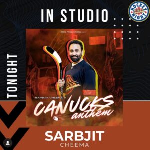 Sarabjit Cheema Instagram - Honoured to be a part of the Hockey Night in Canada PreShow tonight! #HNICpunjabi @hockeynightpunjabi 
Go Canucks Go ! 

#canucks #sarbjitcheema