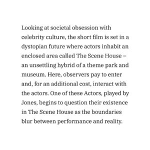 Sarah Carter Instagram - @variety SCENE HOUSE has officially wrapped principal photography! All the thanks to our incredible team of artists and technical wizards who shared their talents, time, and joyful spirits over the course of 3 magical days. Many more updates to come so follow @scenehousefilm to keep up-to-date as we head into post-production.

Writer/Director - @annabella.fazio 
Producer - @lialeexiv 
Executive Producer - @sarah_carter_oxox @cheshiremoonproductions 

Casting Director: @safeyya_shebli 

Cast - @selinasjones @_brendanquinn @nellmarmalade @safiyyaingar @denzelbaidoo @aaronteoh @ivyfreemanattwood @hevaaans @davidboyleactor @ruffle.33 

1st AD - @julianlaracid 
2nd AD - stef.po
DOP - @ravidoubleday 
1st AC - @oscarmilss.ac
2nd AC - @saam_haarvey 
Gaffer -  @jacobbbacon 
Spark - @charlotte_nind 
Sound Recordist - @gregscholesaudio 
Production Designer - @roseyorkebarberdesign 
HMU - @caitlyn_rb_mua 
Costume Designer - @greybydimitrova 
Wardrobe Assistant - @jenniferburvriley