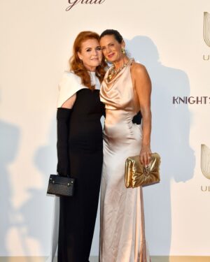 Sarah Ferguson Instagram - Thank you to The Knights of Charity Gala at Château de la Croix des Gardes in Cannes and to everyone who attended and donated to support children through my charity @sarahs_trust_, @unicef, @savechildrenuk, and more. What a memorable performance by @andreabocelliofficial and a special evening dedicated to humanitarian rights and generosity. And thank you to the Gatsby family. ❤️ #KnightsofCharity @veronicabertiofficial @myulyssia

Photo: 
Bestimage/Bruno Bebert/Cyril Moreau