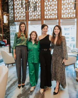 Sarah Lian Instagram - I was honored to be invited to speak on the recent “Women in Film” panel.  It means a lot to be part of an event that aims to empower and inspire the next generation of women to pursue their passions and follow their dreams. This one is extra special for me as I got to share the experience with my daughter and family in Malaysia. 
Thank you @soosheapin, @feith.london and @elemis_my for making all this possible ✨🎬#womensupportingwomen