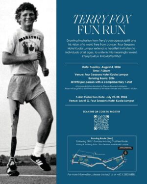 Sarah Lian Instagram - Feel like a good run to support a great cause? 🏃🏻‍♀️ 

Mark your calendars, because @fskualalumpur is hosting the #terryfoxrun on 4 August! It’s an easy 5km run in the city during their car-free morning! Take advantage of the scenery and celebrate the spirit of Terry Fox! His courageous mission to race across Canada to for cancer research has become a beacon of hope for others to continue his legacy. 

Swipe left for more deets. ⬅️

#fskualalumpur #terryfox