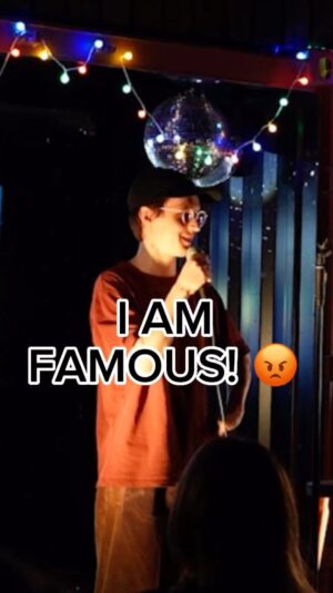 Sasha Kapadya Instagram - it’s a prepared bit that i do if people start laughing at the fact that i have a career in comedy. i like it very much because though you say arrogant things it feels self-ironic, also weirdly supportive! also though it’s a joke, it supports me that now they now that i’m actually a pro! ✌️😎

thanks to @watermeloncomedy for a great show and the video!