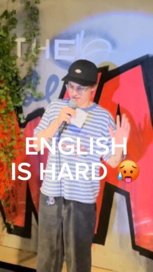 Sasha Kapadya Instagram - wow a new video what a time to be alive! folks, you know, the hardest part for me with english is that i’ve been doing standup in russian for 10 years already and i know what i’m capable of onstage and to compare my russian shows to my very limited english spots is depressing because i’m not able yet to improvise in english, i don’t feel the language, it feels like a curse, because sometimes i feel that i come up with a joke onstage and i literally can’t say it :( but that’s the struggle you know, i hope tomorrow i’ll reach the native level of english! see ya! ;)

video was taken during a wonderful show at @thewallcomedy_berlin by @teracomedy_ !