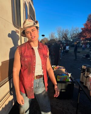 Sasha Lane Instagram - The behind and in betweens - (I became a pro on that OKC to TX drive). It’s been a full week since Twisters has been out and it’s been wonderful to watch all the responses ! Thank ya’ll for all the support 🤍🌪️stay safe