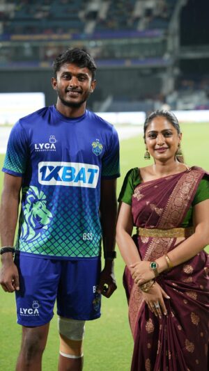 Sastika Rajendran Instagram - Sai Su ahead of the grand final! ✨

#TNPL2024 
#NammaOoruAatam 
#NammaOoruNammaGethu
