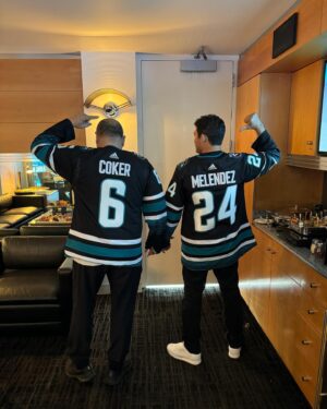 Scott Coker Instagram - Thanks having us to promote @fightnightatthetech on May 18th! @sanjosesharks @sapcenter 👊