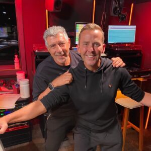 Scott Mills Instagram - Sounds of the 80s with Gary Davies and Sounds of the 90s with guest host Scott Mills live in Broadcasting House together tonight 🧡🧡
