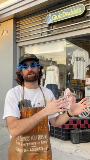 Scott Rogowsky Instagram - LAST LICKS AT @quizdaddys 👅 I’M OPEN FRIDAY AND SATURDAY AND THEN NO MÀS! WALK DON’T RUN (the sidewalk is uneven in places, you could trip) TO 2525 MAIN STREET BEFORE IT’S TOO LATE!!!!! #santamonica #vintage #vintageshop