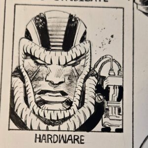Sean Gordon Murphy Instagram - MILESTONE cover for @denyscowanart ! I've always loved HARDWARE, so this 90s homage was really fun. I even hand lettered the logos, which took forever but was worth it.

The last slide is the colored sketch.