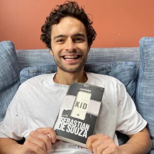 Sebastian de Souza Instagram - From This 📚 > To THIS 🎙!!! 

Can’t believe that in just 4 months the amazing team at @offlineruniverse have gone from publishing Kid: A History of the Future to producing a brand new Audio Drama series based on the book!!! 

Listen on @spotify now! Or wherever you get your audio! 

Starring the wonderfully talented @tanyaburr as El Kellis, @sadiesoverall as Izzy and many many more, with cover art  illustrated by @nicolas_bannister and an original score composed by @jamiewhtjay I have never been prouder of anything in my life! 

I hope you love it as much as I do!!!