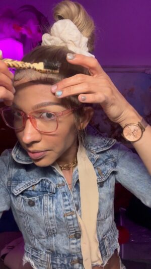 Serena Chacha Instagram - Hispaniola with the Chola curl, watch the whole 7 min #kiki at drag scholar when you visit beautyistalented.com #dragscholar #serenachacha #tutorial #kiki #dragqueen #babyhairs #content #follow #share #join