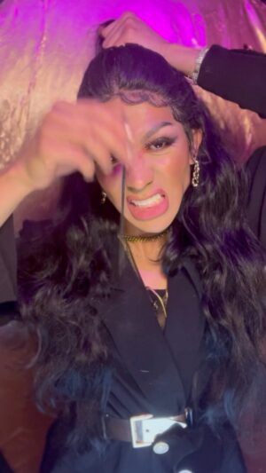 Serena Chacha Instagram - Getting my @nicolescherzinger  @pussycatdolls look and here’s what zip tie can do ❤️
Hair, makeup and wardrobe by me. 

#sundayfunday #dragshow #serenachacha #sundayvibes