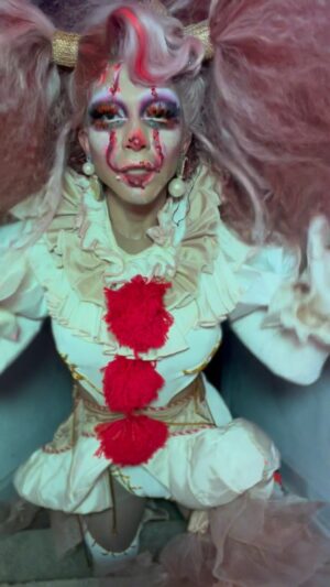 Serena Chacha Instagram - Doing something #unholy @samsmith YOU SLAYED THIS HALLOWEEN BY TOUCHING EVERYONE’S HEART
#unholy #samsmith #serenachacha #rupaulsdragrace #serenachachawigs #friyay #pennywise 
LEWK BY ME!