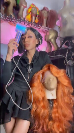 Serena Chacha Instagram - Ready🤩tease🤩sculpt 
I run a one man show 
hair, makeup, styling and reel by MYRON MORGAN 😘 #transformation #tuesday #tuesdaymotivation #stylist#custom #lacefrontwigs