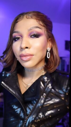 Serena Chacha Instagram - Mommy n Daddy thanks for these lips!!! 
#mua #2024 #newyear #glam #glammakeup #makeupbymyron #makeupbyme #artist #look