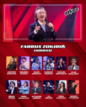 Sevara Nazarkhan Instagram - #ZOR_OVOZ 
🗣 “SIRLI OVOZ” bosqichi o’z nihoyasiga yetdi 🎤

🤩 Afsonaviy ustozlar jamoasi bilan tanishib chiqing 📱

🤔 Sizningcha, kimning jamoasi kuchliroq❓