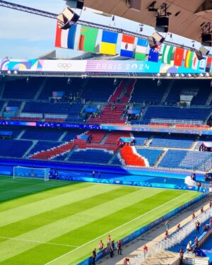 Shaiju Damodaran Instagram - At the Parc des princess @abhinovshyju ⚽️ home ground of Paris saint German ⚽️ One of the great venues of Olympics football 2024 ⚽️ proud to stand here in this stands which murmur the legacy of French football ⚽️