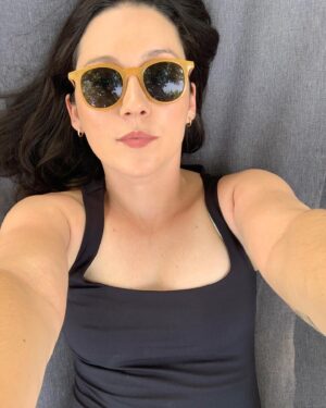 Shannon Woodward Instagram - pov you’re the bird about to poop on me laying in this hammock