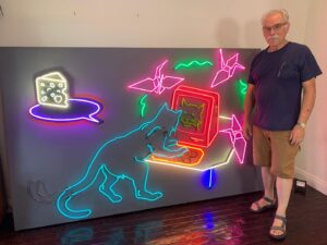 Shannon Woodward Instagram - Years ago, @katyperry gave me the best birthday gift ever. Today, the artist, Michael Flechtner came over to do some minor repairs on it, and he let me take a picture to prove it!