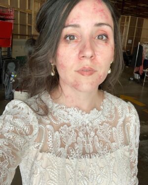 Shannon Woodward Instagram - keeping it subtle at work