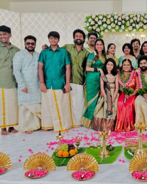 Shanthanu Bhagyaraj Instagram - Wedding bells in the family 🎊❤️‍🔥🧿
Congratulations @arvindkaladhar #Priya 😊 
Always fun when you have such amazing occasions getting an opportunity to meet everyone 💥
Kikis’ blouse 👚 by @poornimas_chennai ❤️‍🔥
@poornimabhagyaraj @sujaraghurammanoj @manojvenu @mahuvnish @nishkrish @dianishanth @varamanoj_  @sanamanoj_  @the_arjun_kaladhar @inst.prasanna @kx1sh @gayathriraguramm @adhav.krishna_  @1madhav._  @shrutitudi @trishul_manoj14