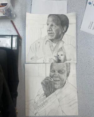 Sharon Horgan Instagram - It's my youngest daughter's 16th birthday today. She drew these pics of my dad as part of her art GCSE on the power of family. They made me so happy but also break my heart.  Sending love to all families of all shapes and sizes.  Happy Father's Day x

While I have you you can still donate to race for life - there's a link in bio.

Cancer is happening right now, which is why I'm taking part in a Race for Life 10k to raise money and save lives.
 
 1 in 2 people will be diagnosed with cancer in their lifetime. Every single pound you donate makes a difference to Cancer Research UK’s groundbreaking work, so please sponsor me now.

(Ps I already did the run but my legs hurt so please continue to donate until that stops)