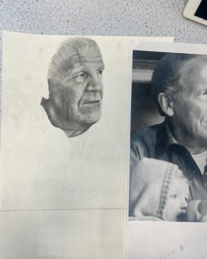 Sharon Horgan Instagram - It's my youngest daughter's 16th birthday today. She drew these pics of my dad as part of her art GCSE on the power of family. They made me so happy but also break my heart.  Sending love to all families of all shapes and sizes.  Happy Father's Day x

While I have you you can still donate to race for life - there's a link in bio.

Cancer is happening right now, which is why I'm taking part in a Race for Life 10k to raise money and save lives.
 
 1 in 2 people will be diagnosed with cancer in their lifetime. Every single pound you donate makes a difference to Cancer Research UK’s groundbreaking work, so please sponsor me now.

(Ps I already did the run but my legs hurt so please continue to donate until that stops)