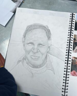 Sharon Horgan Instagram - It's my youngest daughter's 16th birthday today. She drew these pics of my dad as part of her art GCSE on the power of family. They made me so happy but also break my heart.  Sending love to all families of all shapes and sizes.  Happy Father's Day x

While I have you you can still donate to race for life - there's a link in bio.

Cancer is happening right now, which is why I'm taking part in a Race for Life 10k to raise money and save lives.
 
 1 in 2 people will be diagnosed with cancer in their lifetime. Every single pound you donate makes a difference to Cancer Research UK’s groundbreaking work, so please sponsor me now.

(Ps I already did the run but my legs hurt so please continue to donate until that stops)