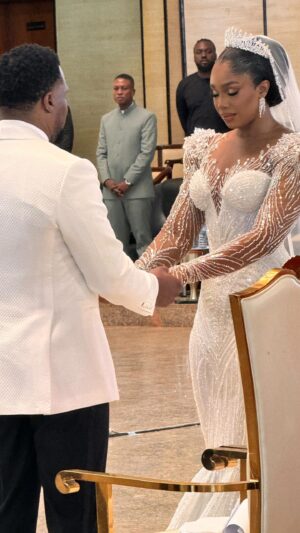 Sharon Ooja Instagram - Recap of one of the best days of my life, and the beginning of the most blessed days of my life… I’m soooo grateful to God for kindness and all His favour and love towards me and my husband !!! His hedge of protection, His love and kindess I feel so blessed !! To the love of my life thanks for loving me so fiercely!! Your wife is grateful and feels blessed !!! To my Son army!!! What a blessing to have you all!! God bless you for loving me so deeeply that’s what love truly is … may God protect you all for me …❤️ I’m a true joyful queen 🤣❤️
@schweppesng My Schweppes family God will not be far from you thank you for taking care of me and being a huge part of my day!!!! I love you so much you came through !!!
@alveenaevents My favourite decor company every alveena !!! We made magic let’s meet again for my kids naming ceremony 🤣🤣love you guys so much!! 
 To @functionalert thanks for all the cordination and planning 🙏
To my sisters thank you for loving me sooo deeply and all you did with making sure my wedding was organised and well put together @ubi_aretha 
@enesonia_7 @rocca_iii  @iambisola I love you girls soooooooooooooo much ❤️❤️❤️SON army forever I love you❤️❤️ now let’s get back to real life and love while we are at it ❤️ video edited by @eventcontentbyjane