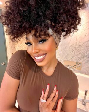 Sharon Ooja Instagram - Life lately, blessed , loved deeply and working 🤭♾️❤️❤️🥰🥰 oh the last slide is a gift to yall 🥰🤣I married my own BBD🤣🤣whatever that is 🤣😫🤣❤️

I absolutely adore this my name gold necklace from @bozjewelry @bozdiamonds 🥰🥰 and my fav gold rings from them aswell 🥰

  #themarriageglowisreal#myhusbandmyhusbandmyhusband😍❤️😘❤️😋 #myman#myman🤣♾️