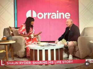 Shaun Ryder Instagram - If you missed Shaun on ‘Lorraine’ this week talking about his forthcoming book and Q&A tour you can watch now on ITV catch up 📺
.
🎙️ Tickets for Q&A tour available now:
https://www.awaywithmedia.com/tours/shaun-ryder 
.
📚 Pre-order the book here:
https://www.awaywithmedia.com/buy-books/shaunryder
.
#ShaunRyder #SWR #HappyMondays #BlackGrape #QandA #Gigs #Tour #Interview #InConversation #Book #Newrelease #TV 
.
@awaywithmedia