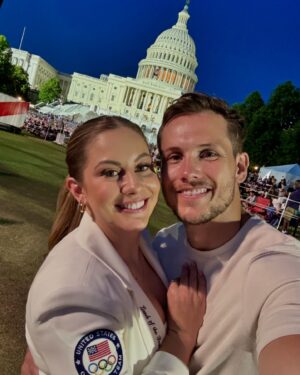 Shawn Johnson Instagram - Probably one of the coolest experiences of my life. @july4thpbs thank you for letting me honor our country and Olympians…. see you in PARIS! 🇺🇸