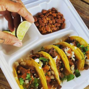 Shawn Morales Instagram - B's Tacos is legit so good here in Downtown Brownwood TX check them out at the corner of Main & Adams you'll be glad you did #freebeansandrice #visitdowntownbrownwood
