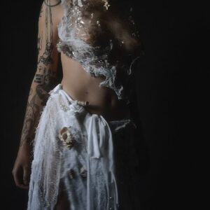 Shelby Lee Instagram - More on the process of creating the pearled breast plate: from clips over a year ago (completion of the custom mold) to the day of the shoot ( Rory, Lorelei Gilmore and I putting together the skirt to go with it last minute )

Could not have done this without the talent, time, and wisdom of materials @kaelynreneart has. 
We may even start custom making these for those who are interested in owning one… I know we both found so much in creating this.
So feel free to message me if your interested in having one✨❤️

And the ty to incredible eye of @roniitmusic for helping me photograph this. She helps me bring so many of my visual concepts to life, my second arms! My second heart! 
The water was freezing, the sun was warm, she baked me a ‘safe ingredients’ cake and the elements of the universe threw me a surprise party. 
Look at it all! I love them! I love the curious complexities and textures of life!