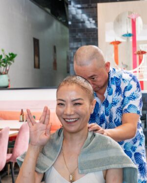 Shirley Chung Instagram - Hiiiii loves, I have some personal news to share with you. 
 
Since last year December, I had a series of dental issues, I bit my tongue severely; I fractured my tooth and had to extract it and get an implant… we thought it was because I am a heavy teeth grinder. And I was too busy to see a EMT specialist.  The end of May, ulcers erupted in my mouth and my oral surgeon discovered a hidden tumor under my tongue. A few days later, I was diagnosed, stage 4 tongue cancer, as cancer cells also spread into my lymph nodes. 
 
I was very calm when doctors delivered the news, as a chef, I’ve always thrive under pressure. I was extremely focused on getting all the tests and scans as fast as possible, so I can start on the treatment plans. 
 
Sunday June 2nd, Dr. Ho, my lead oncologist at Cedar Sinai called to discuss treatment plans.  I broke down, crying, trying to put thoughts together and ask questions but physically couldn’t, all I heard was “option 1, surgery, 100% removal of your tongue” … Jimmy was holding it together for both of us, asking if we have any option that I can keep my tongue and the survival rates “There is another option, which was a unicorn case, at University of Chicago, they cured a patient (a chef!) with radiation and chemo, but you will have to go to Chicago”  Higher survival rate, or keep my tongue?  I chose to keep my tongue, I am a fighter, I am a chef, I can be that unicorn too. 
 
I just finished 6 weeks of Chemo (and have many more to go), going to the hospital 4 times a week for injections, it’s like a full time job. My tumor is shrinking, my speech is much better and I can eat most normal food now.  I am learning to lean on others, to let go, to be more vulnerable ….. it took me 2 weeks of contemplating to decide to tell my parents about my cancer, only my close circle of friends and my sister have known until now.  I am learning, I can be strong 98% of the time, it’s ok to be not ok. I have a tough long road to recovery in front of me. Your love and support will carry me through.  Cheer me on, Shirley Chung 2.0 will be reborn in 2025!  #chefshirleychung #cancerfighter #cancerawareness #cancerwarrior #fuckcancer