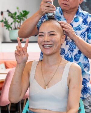 Shirley Chung Instagram - Hiiiii loves, I have some personal news to share with you. 
 
Since last year December, I had a series of dental issues, I bit my tongue severely; I fractured my tooth and had to extract it and get an implant… we thought it was because I am a heavy teeth grinder. And I was too busy to see a EMT specialist.  The end of May, ulcers erupted in my mouth and my oral surgeon discovered a hidden tumor under my tongue. A few days later, I was diagnosed, stage 4 tongue cancer, as cancer cells also spread into my lymph nodes. 
 
I was very calm when doctors delivered the news, as a chef, I’ve always thrive under pressure. I was extremely focused on getting all the tests and scans as fast as possible, so I can start on the treatment plans. 
 
Sunday June 2nd, Dr. Ho, my lead oncologist at Cedar Sinai called to discuss treatment plans.  I broke down, crying, trying to put thoughts together and ask questions but physically couldn’t, all I heard was “option 1, surgery, 100% removal of your tongue” … Jimmy was holding it together for both of us, asking if we have any option that I can keep my tongue and the survival rates “There is another option, which was a unicorn case, at University of Chicago, they cured a patient (a chef!) with radiation and chemo, but you will have to go to Chicago”  Higher survival rate, or keep my tongue?  I chose to keep my tongue, I am a fighter, I am a chef, I can be that unicorn too. 
 
I just finished 6 weeks of Chemo (and have many more to go), going to the hospital 4 times a week for injections, it’s like a full time job. My tumor is shrinking, my speech is much better and I can eat most normal food now.  I am learning to lean on others, to let go, to be more vulnerable ….. it took me 2 weeks of contemplating to decide to tell my parents about my cancer, only my close circle of friends and my sister have known until now.  I am learning, I can be strong 98% of the time, it’s ok to be not ok. I have a tough long road to recovery in front of me. Your love and support will carry me through.  Cheer me on, Shirley Chung 2.0 will be reborn in 2025!  #chefshirleychung #cancerfighter #cancerawareness #cancerwarrior #fuckcancer